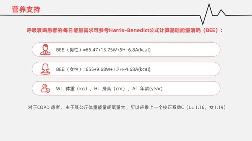 红白色渐变色简约风格呼吸衰竭医护工作人员培训PPT