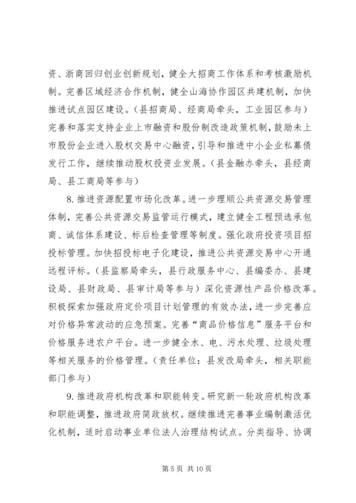 全县深化改革实施意见.docx