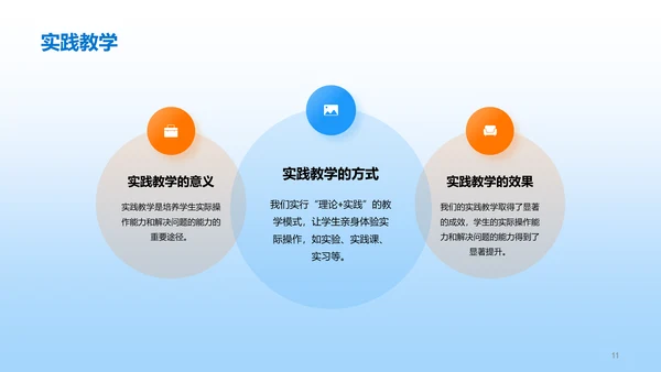 蓝色插画卡通校园招生宣传PPT模板