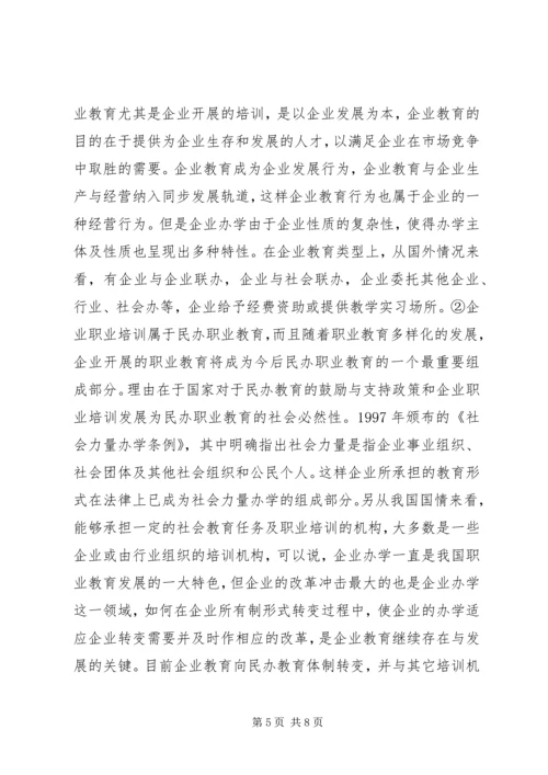 发展我国民办职业教育的思考.docx