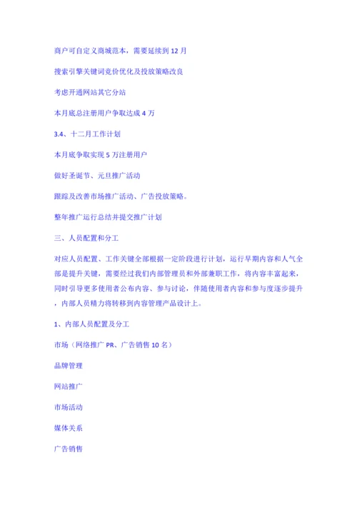 网站推广专题计划及专项方案.docx