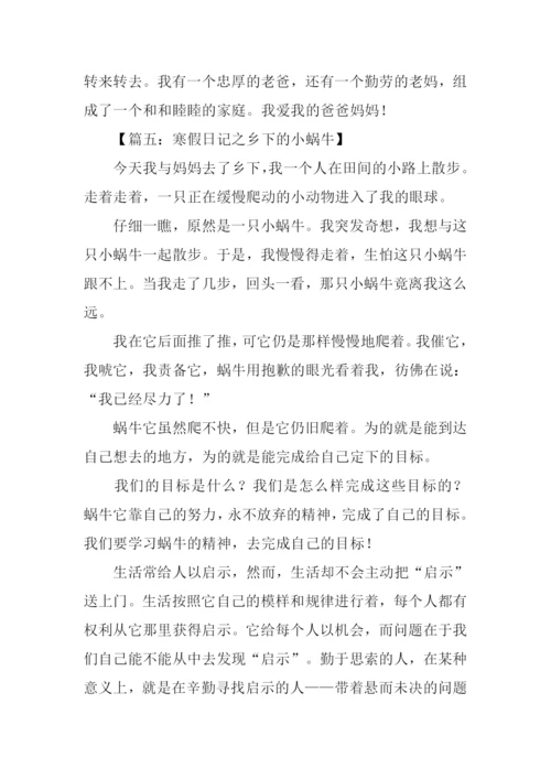 寒假日记400字0.docx