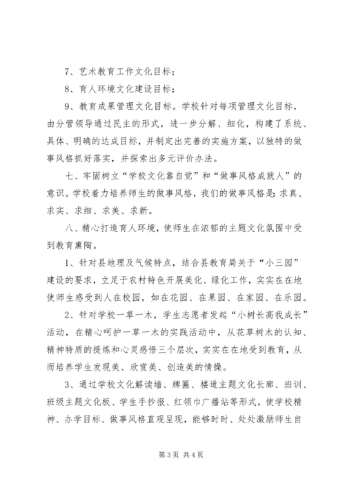 学校园文化建设经验汇报材料.docx