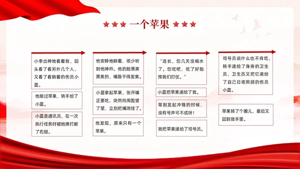 红色党政风儿童红色故事故事分享会PPT模板