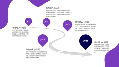 紫色简约大气教育教学ppt模板