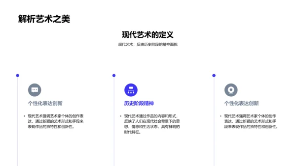 现代艺术教学PPT模板