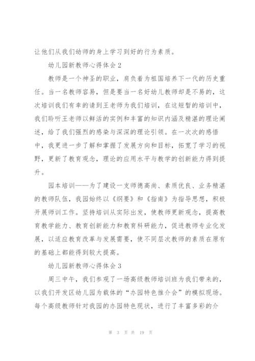 幼儿园新教师心得体会十篇.docx
