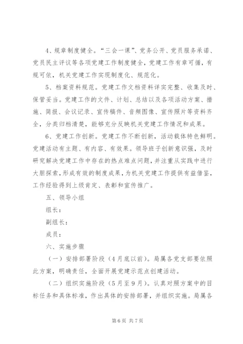 文广局党建示范点创建活动实施方案.docx