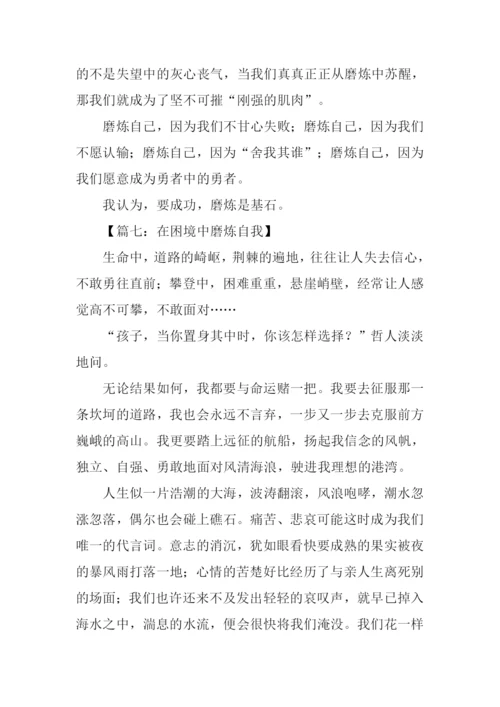 磨练话题作文.docx