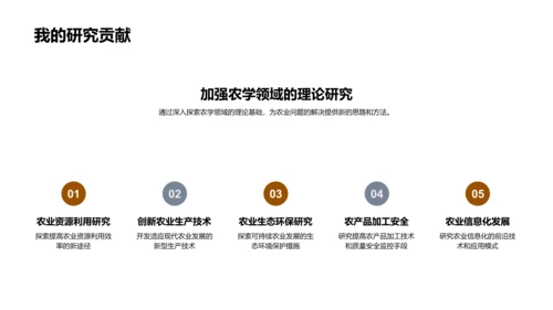 农学研究报告PPT模板