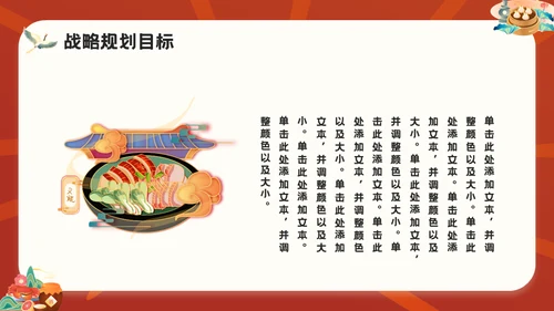 国潮风餐饮行业美食宣传通用PPT模板
