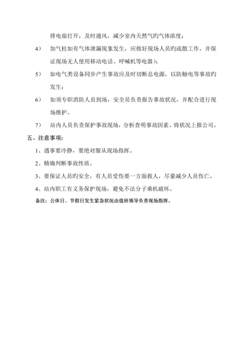 CNG加气站事故处置应急全新预案.docx