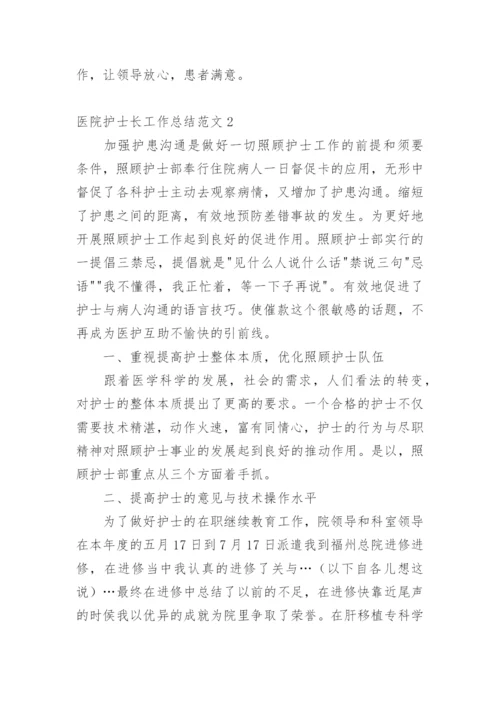 医院护士长工作总结.docx