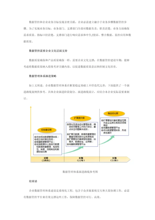 论企业数据管理标准体系建设.docx