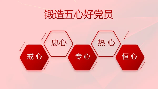 红色党支部党课会议学习教育动态PPT模板