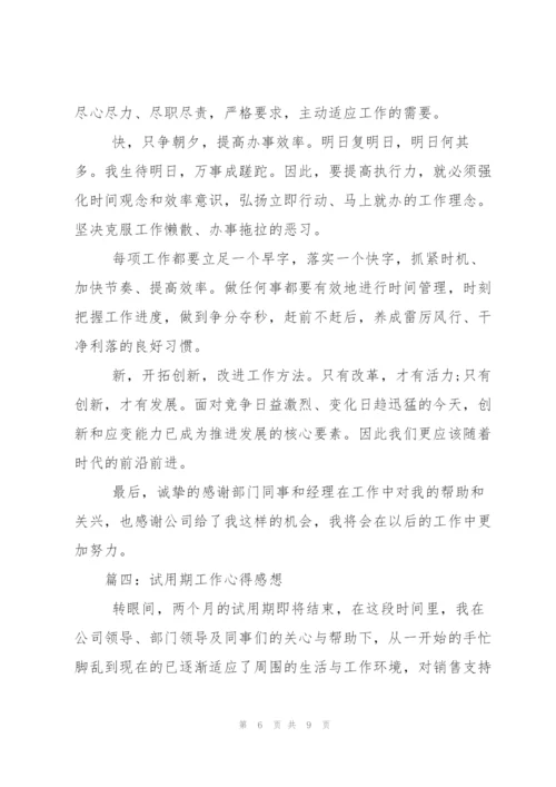 试用期工作心得感想.docx