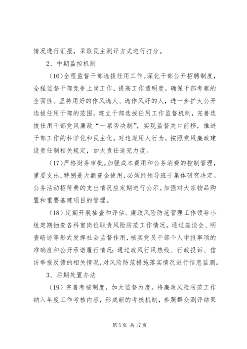 浏河小学党风廉政风险防范措施.docx