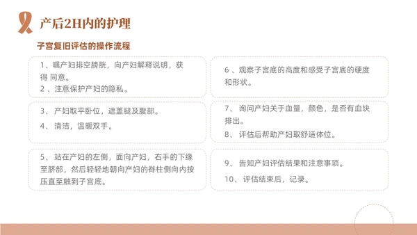 粉色简约线条风产后护理培训医学妇产科PPT