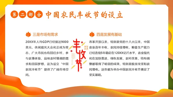 中国农民丰收节第六届丰收节PPT课件