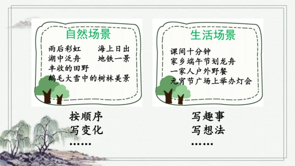 部编版三年级上册语文 习作：我们眼中的缤纷世界 课件