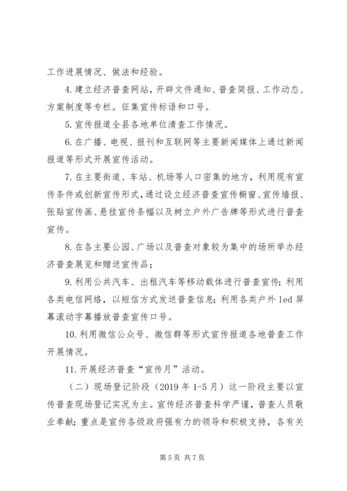 全县第四次全国经济普查宣传工作方案.docx