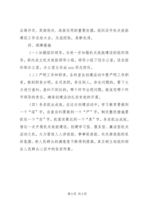 乡镇年度行政机关效能建设工作计划.docx
