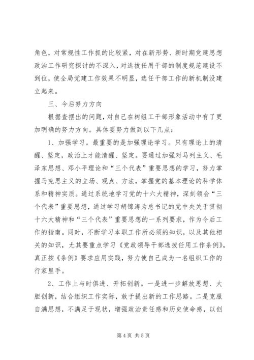 村组工党员干部形象剖析材料.docx