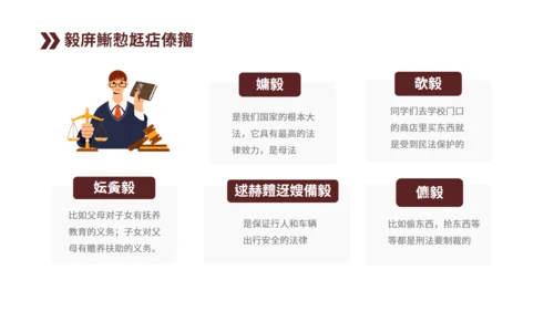 法律知识讲座通用PPT课件模板