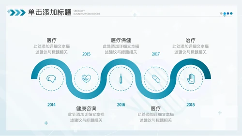 2023简约医疗医护卫生健康工作总结PPT模板