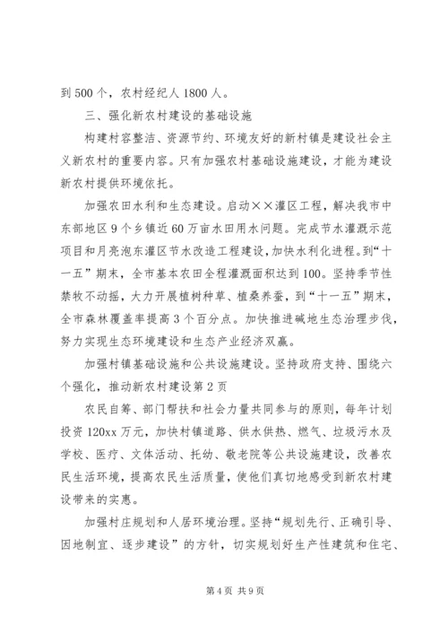 围绕六个强化，推动新农村建设 (2).docx