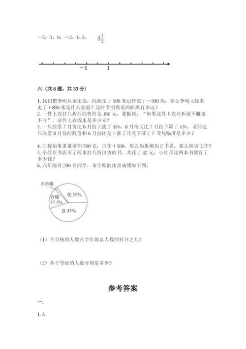 小学六年级数学期末自测题精品【名师推荐】.docx