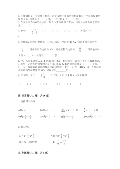 冀教版小学六年级下册数学期末检测试题【考点梳理】.docx