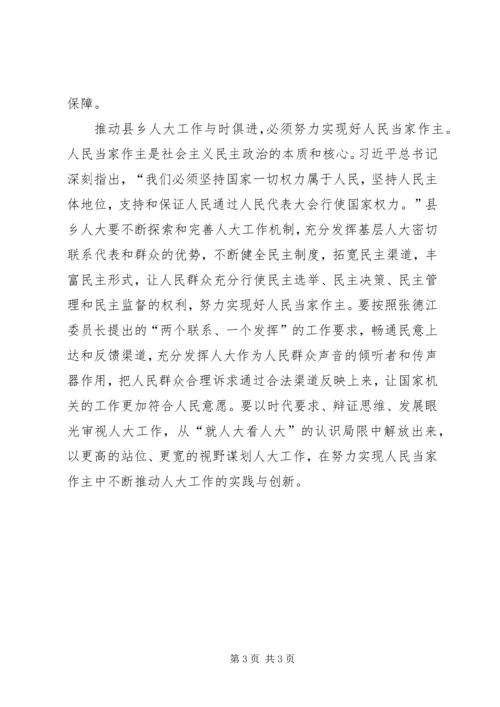 人民民主新境界推动县乡人大工作.docx