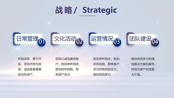 蓝色大气企业公司宣传动态PPT模板
