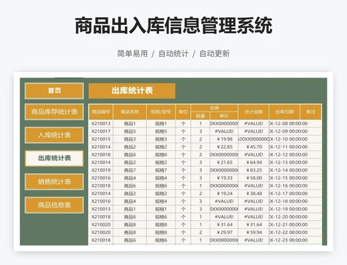 商品出入库信息管理系统