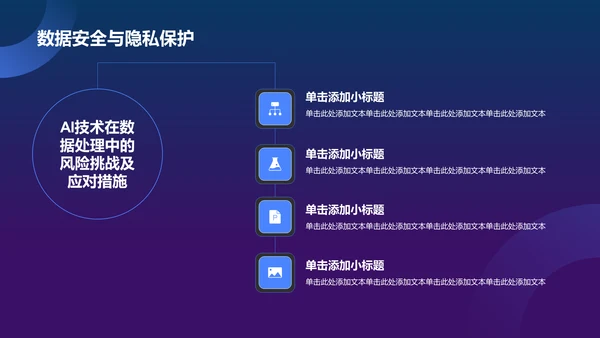 蓝色科技风人工智能汇报PPT模板
