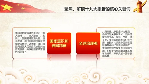 学习贯彻落实十九大报告精神PPT模板课件