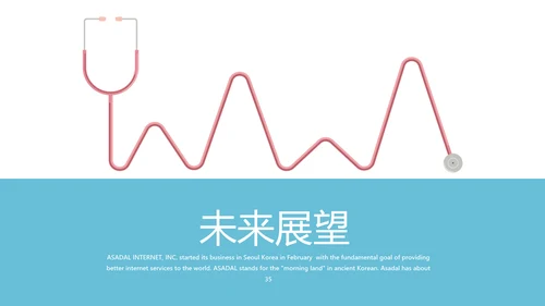 蓝色医院医生护士年年终总结动态PPT