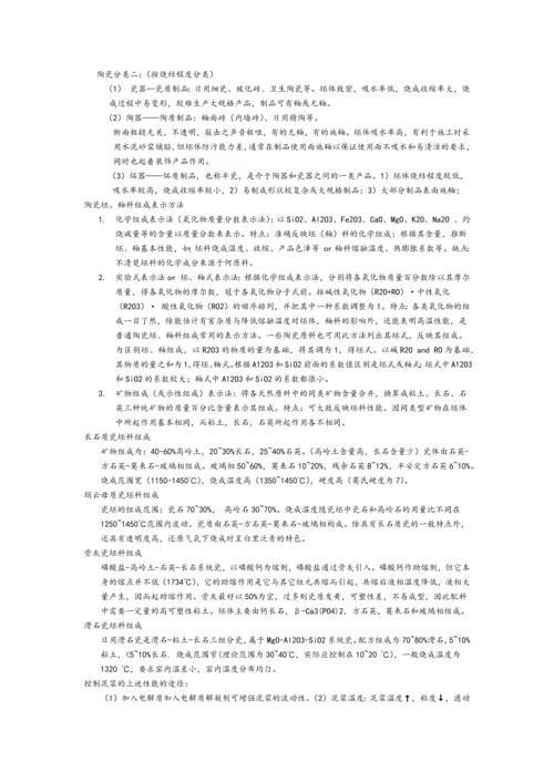 无机材料工艺学考试重点.docx