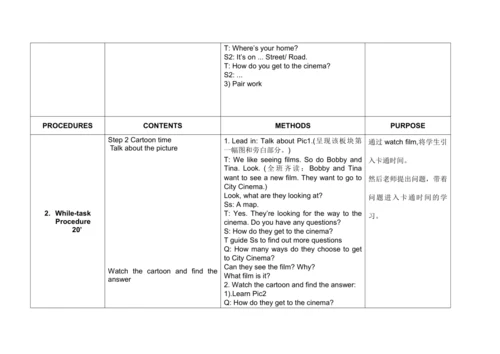 Unit 3 Asking the way 单元整体教案设计（4个课时）