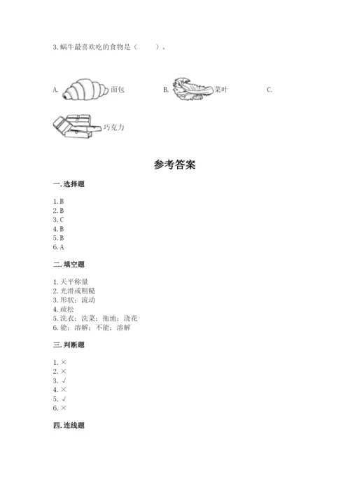 教科版小学科学一年级下册期末测试卷（考点精练）.docx