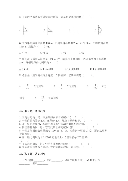 北师大版数学小升初模拟试卷带答案（b卷）.docx