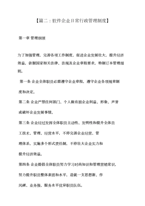 软件公司专项规章新规制度.docx