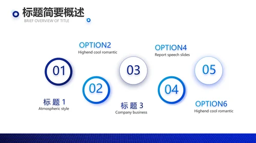 蓝色大气公司产品介绍宣传通用PPT模板