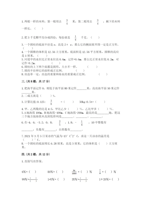 浙教版数学小升初模拟试卷精品【夺冠系列】.docx