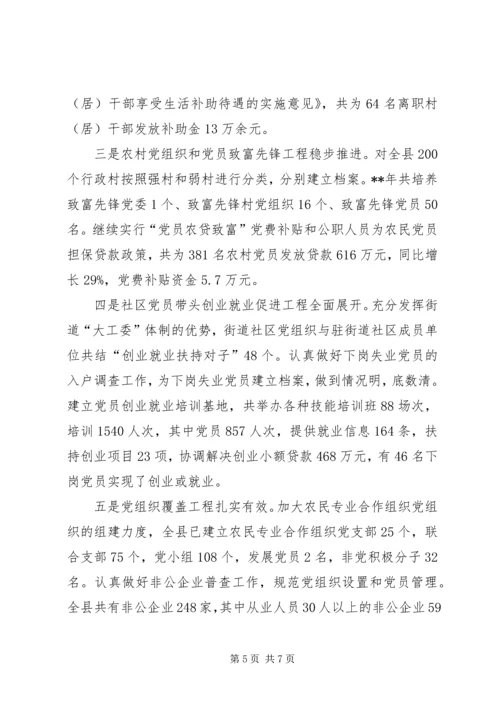 县组织会议工作汇报.docx