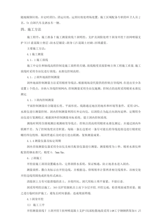 隧洞专项施工方案.docx