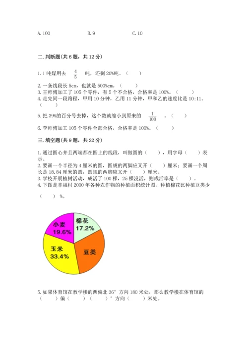 人教版六年级上册数学期末测试卷【培优b卷】.docx