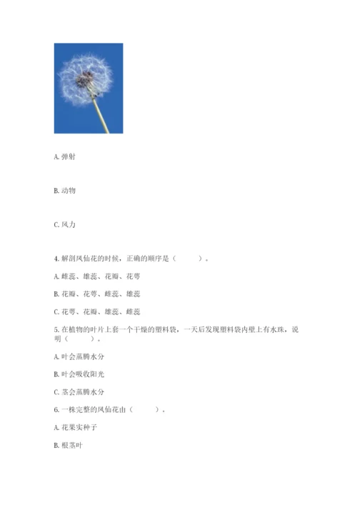 科学四年级下册第一单元植物的生长变化测试卷精品（易错题）.docx