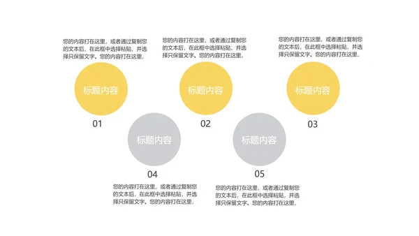 简约商务风项目总结汇报PPT模板